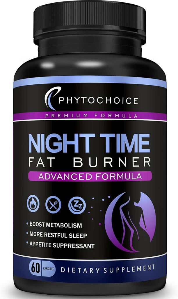 Night Time Weight Loss Pills for Women-Carb Blocker Appetite Suppressant with Melatonin-Fat Burner Diet Pills That Work Fast for Women-Nighttime Metabolism Booster-Made in USA-1 Pack