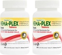 NaturesPlus Hema-Plex Iron - 60 Tablas de liberación lenta, Pack de 2 - Total Blood Health - 85 mg Chelated Iron - with Vitamin C & Bioflavonoids - Non GMO, Vegetarian & Gluten Free - 120 Total Servings
