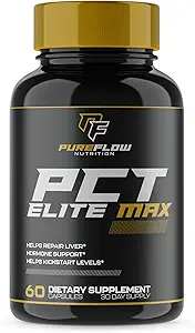 PureFlow Nutrition ← #1 Nuevo suplemento de PCT Premium para hombres ← Terapia Post Cycle para Kickstart Levels, Reparación Liver, Block Estrogen, Balance Hormones  8 potentes ingredientes - 60 cápsulas