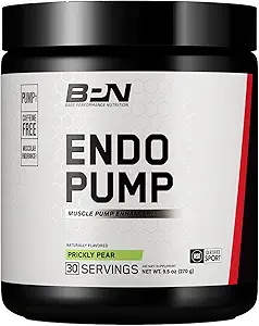 BARE PERFORMANCE NUTRITION BPN Endo Pump Pre-Workout Muscle Pump Enhancer, Aumento del flujo sanguíneo/transporte de oxígeno a los músculos, Prickly Pear