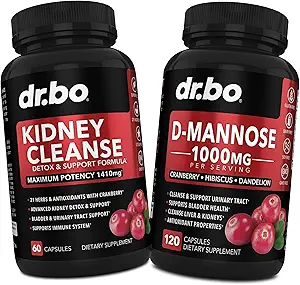 Suplementos de la manguera del riñón - Suplemento de la manguera del riñón, D-Mannose 500mg 1000mg Capsules - DMannose &amp; Natural Cranberry para apoyar los riñones, la vejiga &amp; Urinary Tract Health Supplements