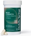 Mega-Strain 50 Billion CFU Probiotics + Prebiotics 30 Caps Probiotics for Women & Men - Maintain Good Flora Probiotic & Digestive Health - No Refrigeration Required Probiotics Lactobacillus Rhamnosus
