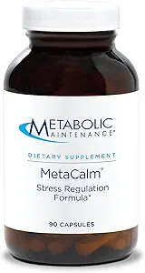 Metabolic Maintenance MetaCalm - GABA L-Theanine Supplement for Calm, Sleep, and Stress Support, Vitamin B6, Active Folate, Magnesium & 5-HTP Complex for Adults, Men and Women - 90 Capsules