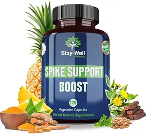 Suplemento de apoyo de Spike, Nattokinase, Dandelion Root, Irish Sea Moss, Selenium, Black Seed- Natural Immunity Booster ANTE Vegan, Non-GMO, Gluten-Free, 60 Day Supply, 120ct