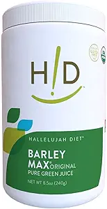 Hallelujah Diet Organic BarleyMax - Barley Grass Juice and Alfalfa Juice Powder, Vegan Formula, Plant-Based Dietary Supplement, Health Food Products, Original, 8.5 Ounce Bottle (60 Day Supply)