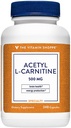 La vitamina Shoppe Acetyl-L-Carnitine 500mg – apoya la función sana del cerebro y la memoria, promueve la producción energética – CarnipureTM ofrece la forma más pura de L-Carnitina (240 cápsulas)