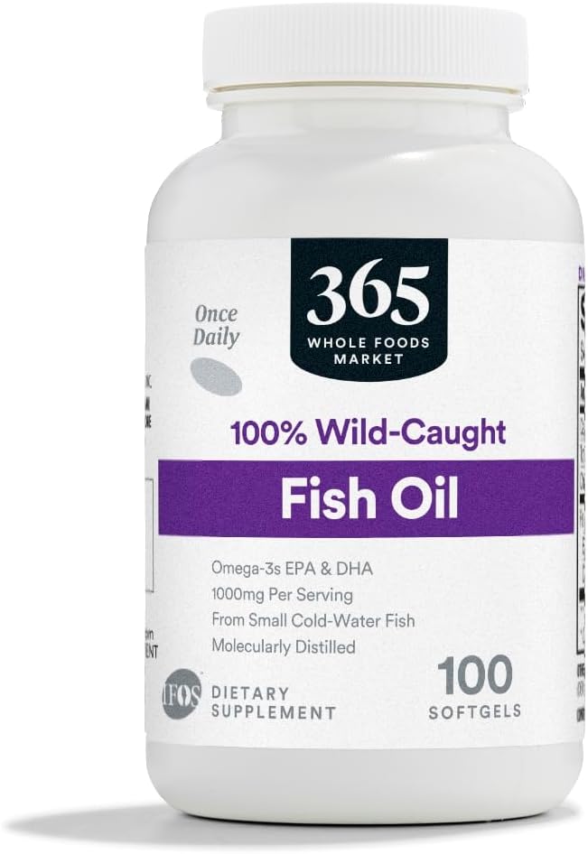 365 por Whole Foods Market, Oil Fish 1000 Mg, 100 Softgels