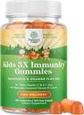 Natures Craft Organic Kids Immune Support Gummies - Vegan Organic Vitamin D Gummies for Kids with Vitamin C and Zinc for Immunity - D3 Zinc and C Gluten Free &amp; Non GMO (120 Servings)