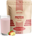 UpNourish Strawberry Banana Vegan Protein Powder 54 Superfoods Powder,1.5 Billion CFU Probiotics 21g Plant Based Protein,No Sugar No Dairy No GMO Dairy Free,Meal Replacement Shake Keto-Friendly Low-Carb Diet,15 Servimientos