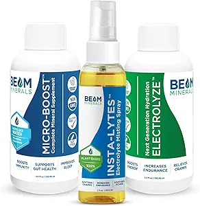 BEAM MINERALS Travel Pack   Electrolyte &amp; Micronutrient Support On-The-Go ← Micro-Boost, Electrolyze y Insta-Lytes 2 fl Oz