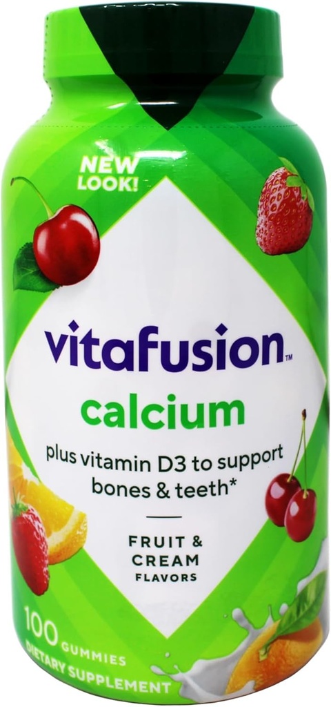 Vitafusion Calcium Size 100ct Vitafusion Calcium 100ct