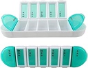 Efficient 7-Day Pill Reminder Case for Prescription Meds, Vitamins, and Supplements - Stay Organized and On Track with Your Daily Health Routine