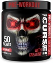 ¡JNX lanza la maldición! Pre Workout Powder for Men &amp; Women, Caffeine, Beta-Alanine, Creatine, L-Citrulline, 50 Servings, Watermelon Flavor – Boost Energy, Strength & Focus