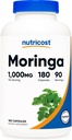 Nutricost Moringa Capsules 500mg, 180 Capsules (90 Servings) - Vegetarian Capsules, Non-GMO, Gluten Free