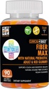 CLINICAL DAILY Fiber Max, Vegan High Fiber Gummies for Adults &amp; Kids. Alivio del estreñimiento para adultos y niños. Prebióticos suplemento de fibra de fibra Gummies. 90 Gummies laxantes libres de gluten para la reparación de Gut
