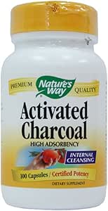 Carbón activado, 100 cápsulas (280 mg)