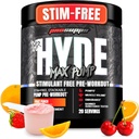 PROSUPPS Mr. Hyde Max Pump Pre Workout Powder - Stim-Free Preworkout Supports Blood Flow, Muscle Volume &amp; Endurance - Caffeine-Free Nitric Oxide Gym &amp; Fitness Supplements (Fruit Punch, 20 Servings)