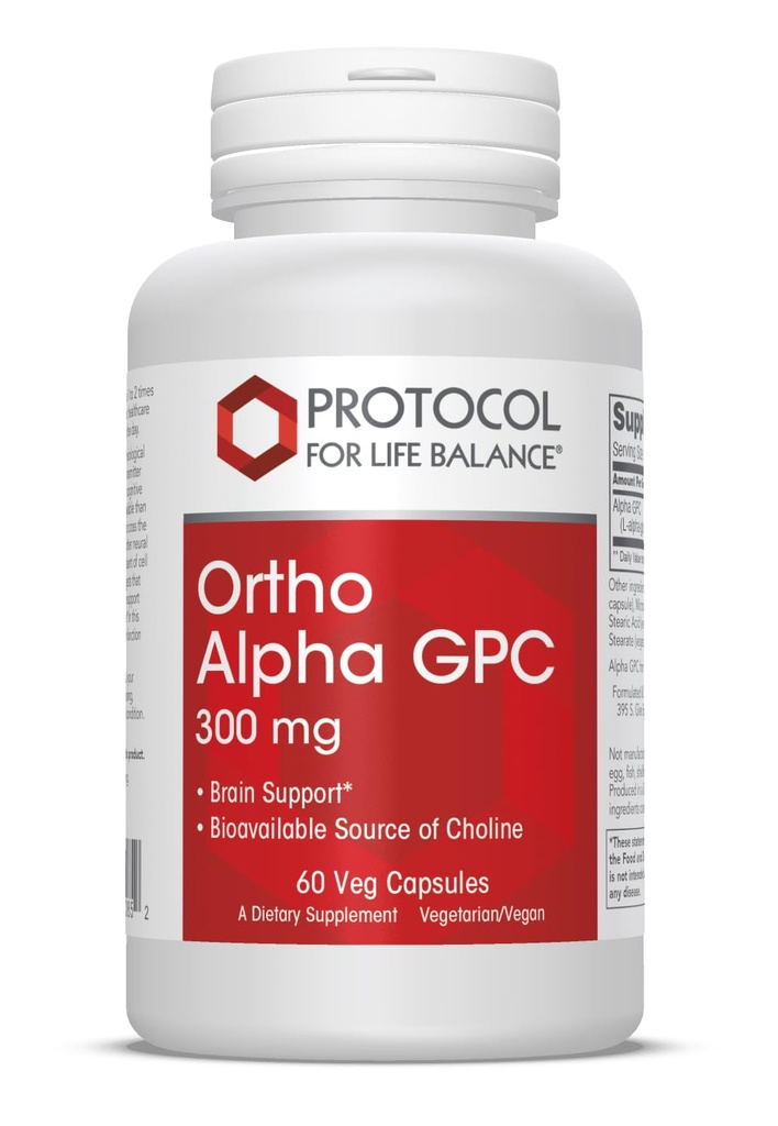 PROTOCOL FOR LIFE BALANCE Ortho Alpha GPC 300mg 60 VCAPS