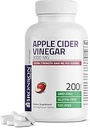 Bronson Apple Sider Vinegar 3000 MG por Serving Extra Strength - Non-GMO, 200 tabletas vegetarianas