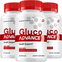 Gluco Advance Capsules – GlucoAdvanced Natural Blend Daily Health Supplement (3 Pack - 180 Capsules)