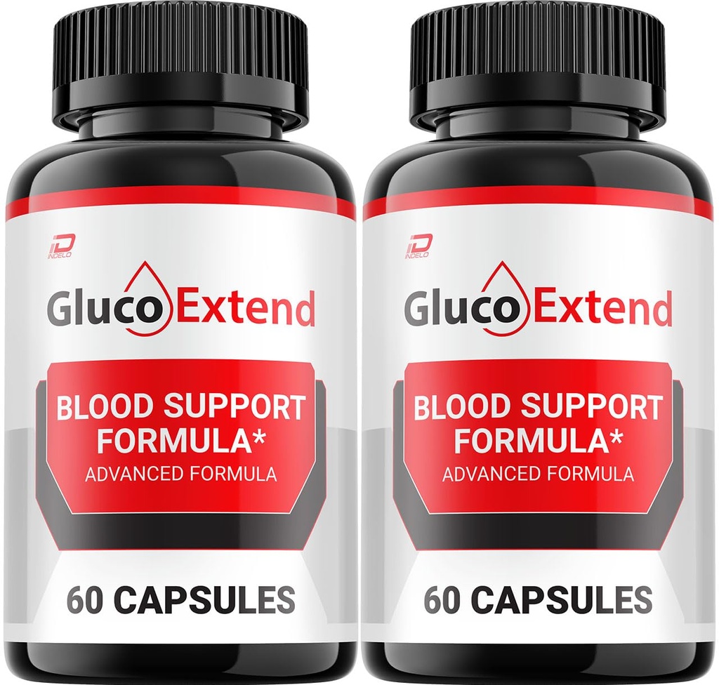 Gluco Extend Capsules - GlucoExtend Advanced Supplement, All Natural Formula to Maintain Healthy Levels, Maximum Strength Formula, Gluco Extend Pills Reviews (2 Pack - 120 Capsules)