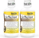 Minerales de la Tierra Vital Cal-Mag Líquido – Suplemento de magnesio de calcio con vitamina D3, K2, Borón y Ácido Fulvico para la Absorción de la Fastra, 32 Oz Ea + 1 Copa Oz