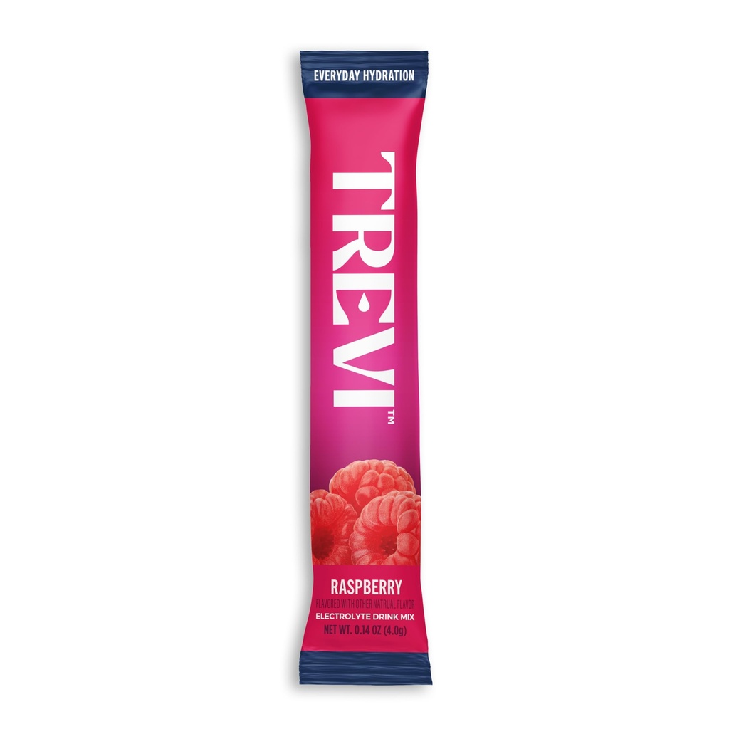 TREVI Electrolytes Powder Packets, Sugar Free Hydration, Raspberry 20 Pack