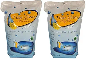 Fiber Clear 9 oz 2 Pack 4009DC Celulosa Filtro Medios D.E. Alternativa para Piscinas