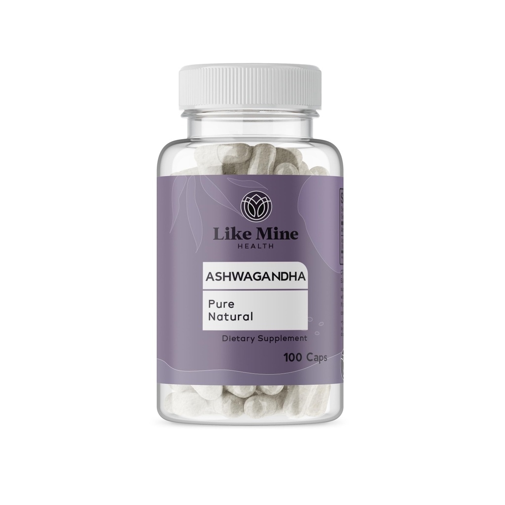 Como Mine Ashwagandha (100 cápsulas), No Fillers, Puro " Natural, Suplemento Herbal para Mujeres