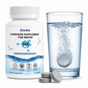Hydrogen Tablets for Water – Effervescent Molecular Hydrogen Supplement | 90 Count for Daily Hydration, Recovery & Antioxidant Support