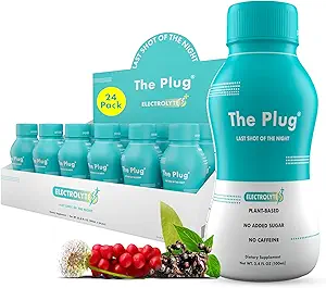 The Plug Liver Cleanse Detox " Repair Drink - Plant Based Herbal Electrolyte Drink for Liver Support " Health, Bloating Relief, Restore Antioxidants " Minerals ← Liver Complex Energy Drink (24-Pack)