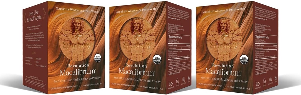 Macalibrio Revolución - Suplemento de Maca Gelatinizada Natural para apoyar la salud hormonal masculina, la energía, la fuerza, el poder y la salud reproductiva (3)