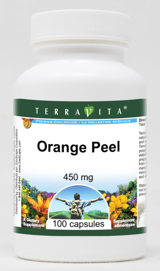 Orange Peel - 450 mg (100 Capsules, ZIN: 518639)