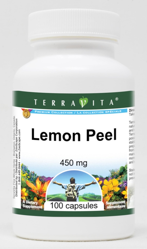 Lemon Peel - 450 mg (100 Capsules, ZIN: 520677)