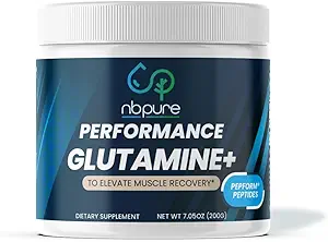 Glutamina de rendimiento nbpure+: Peptides de Glutamina PepFormTM – Recuperación del músculo no GMO " Gut Health – Leaky Gut, Immune Support