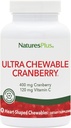 NaturesPlus Ultra Chewable Cranberry - 90 Love Berries Tablets - Promueve la salud de la tradición urinaria - No GMO, Gluten Gratis - 45 Servings