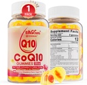 Sugar Free CoQ10 200mg Filled Gummies, 5X Better Absorption CoQ10 w/Resveratrol, Alpha Lipoic Acid, Omega-3, Vitamin E, C, Coenzyme Q10 for Cellular Energy, Heart, Brain, and Antioxidant (1Pack)