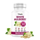 Extracto de fruta de hoja de Mulberry orgánica para Gut fuerte, salud cardíaca, soporte antioxidante - 10:1 Relación " 180 cápsulas vegetales - No GMO, libre de gluten, Vegan-Friendly Suplemento