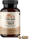 TERRA ORIGIN Cápsulas de Gut saludables con inmunodeficiencia Anterior 90 Cápsulas  GMO, Gluten Free, Dairy Free ← Apoyo digestivo para hombres y mujeres