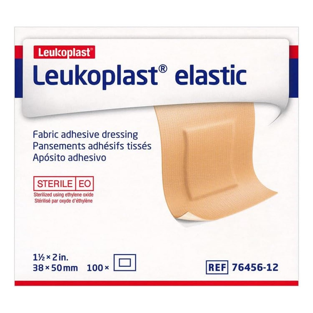 Coverlet/Leukoplast Adhesive Patch Bandage 1-1/2" x 2", Latex-free 100 per Box (Packaging May Vary)