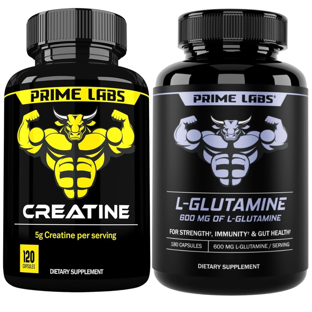 Monohidrato de crema (120 ct) + Glutamina L (180 ct)