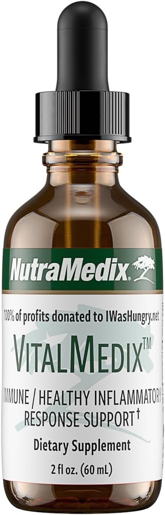 NutraMedix VitalMedix - Extracto de plantas de garra y moringa de gato - Suplemento diario de energía para la salud inmunitaria " Vitalidad general - rico en vitaminas " minerales (2oz)