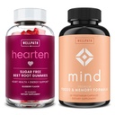 WellPath Beet Root Gummies (Sugar Gratis) 1500 mg – Blueberry Flavor for Blood Pressure Support and Mind Brain Supplement with Lion's Mane - Supports Focus & Memory, 60 Ct