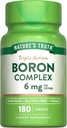La Verdad Triple Acción de la Naturaleza Suplemento Complejo de Hierro Silencio 6mg Silencio 180 Conde Silencio Vegan, No GMO &amp; Gluten Soporte Mineral Libre