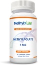 Metil-Life Purest L-Methylfolate 5 mg Active Folate - 3 meses de suministro. Chewables. No OGM. Gluten Free Methylfolate