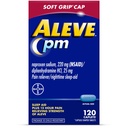 Aleve PM Sleep Aid Plus Pain Reliever Caplets, Naproxen Sodium & Diphenhydramine HCl, Nighttime, 120 Count