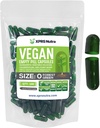 XPRS Nutra Tamaño 0 Empty Capsules - 100 Conde Empty Vegan Capsules - Vegetarian Pills - DIY Vegetable Capsule Filling - Veggie Pill Caps for Do-It-Yourself Supplements (Forest Green)