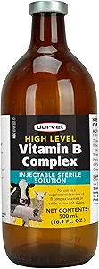 Durvet 063404 Complejo de vitamina B de alto nivel amarillo.500 Ml