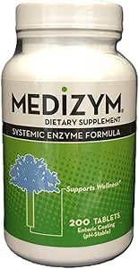 Systemic Enzyme Formula, 200 Tablets,Yellowish Green/Tan,N20020