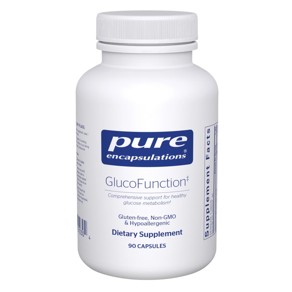 Pure Encapsulations GlucoFunction ← Soporte integral para el metabolismo de carbohidratos saludables